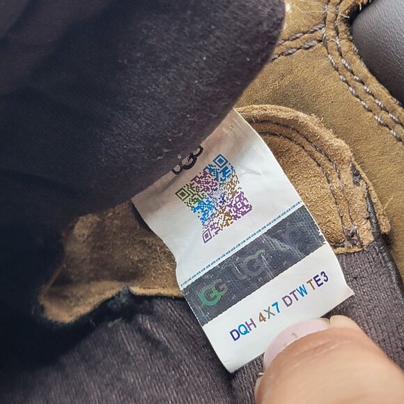 UGG Gatson Mens 9 Brown Mid Boots Chestnut Waterproof Leather Casual 1123671 - Picture 7 of 12